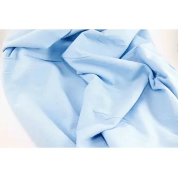 Bavlněný flanel - světle modrá - šířka 160 cm