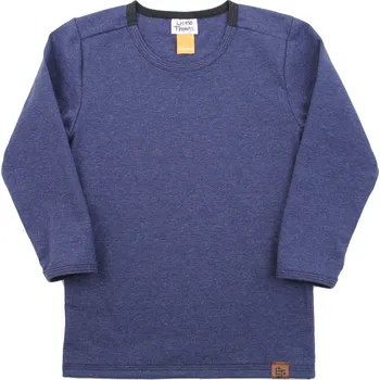 Dětská móda tmavě modré tričko z recyklovaného úpletu