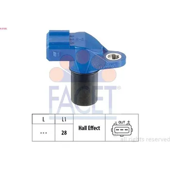 Kliková hřídel Senzor, otáčky motoru FACET 9.0105