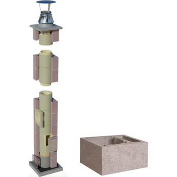 Komín BOKRA CJ Blok 4.079999923706055 m, ø180/90°