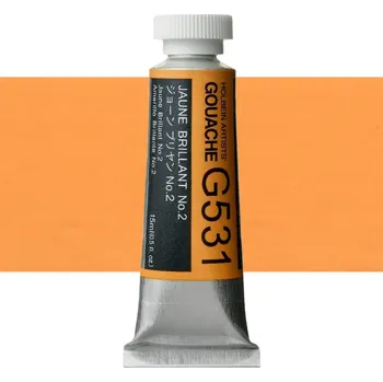 Vodová barva Kvašová barva Holbein 15ml - Jaune Brilant no.2