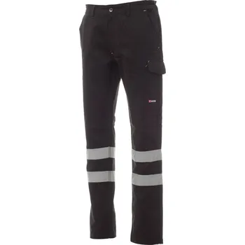 montérky Pracovní kalhoty Payper WORKER WINTER REFLEX Barva: Černá Tmavá, Velikost: 5XL