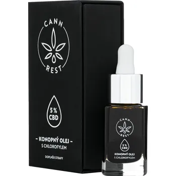 CBD CANNREST 5% CBG konopný olej s chlorofylem - 15 ml