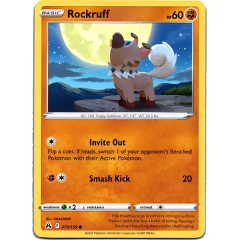 Sběratelská karetní hra Pokémon karta Rockruff 073/159 - Crown Zenith