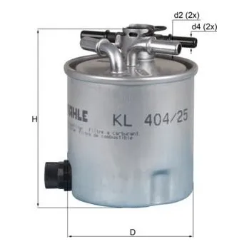 Palivový filtr Palivový filtr KNECHT KL 404/25