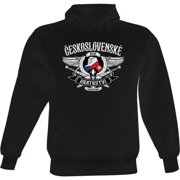 Pánská mikina Pánská mikina s kapucí s potiskem ČS bratrství navždy-mikina pánské