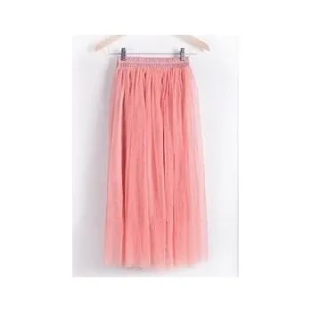 Dámská sukně Tutu sukně | tylová sukně, se spodničkou - univerzální velikost - melounově červená,60 - 80 cm