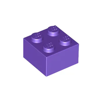 Stavebnice LEGO 3003 Dark Purple Brick 2 x 2 (Tmavě fialová cihla 2 x 2)