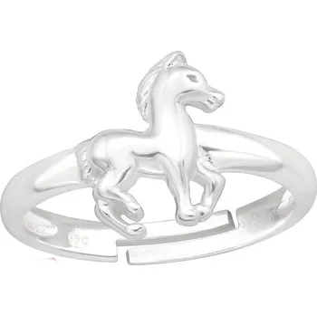 Prsten Stříbrný dětský prsten - koník