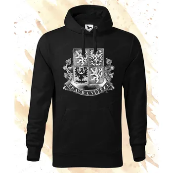 Dámská mikina Mikina - Prezidentská standarta - Pravda vítězí Barva: Černá (01), Velikost: XXL, Střih: Dámské