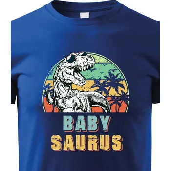 Chlapecké tričko Dětské triko Babysaurus, Barva Modrá, Velikost 158 cm/12 roků, Canvas Dětské tričko Bezvatriko.cz 2053