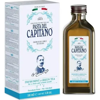 Dentální hygiena Pasta del Capitano 1905 Green Tea Ústní voda 100 ml