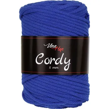 Vlna-hep Cordy šňůry 5mm - 8107 královská modrá