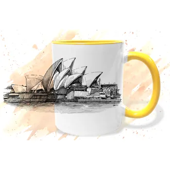 Hrnek - Sydney - Opera Barva: Žlutá