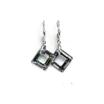 Náušnice Stříbrné náušnice Swarovski krystal vitrail ligt - NK1313 (Stříbrné náušnice Swarovski)