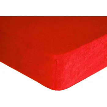 Prostěradlo Prostěradlo froté 90x200cm červené Premium - 90x200cm