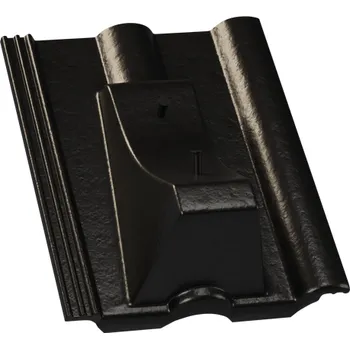 Střecha Střešní taška nášlapná KM BETA betonová krytina Beta - BRILIANT černá | cena za ks