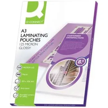 Kancelářská technika Laminovací fólie Q-Connect - A3, 2x 125 mic, 100 ks
