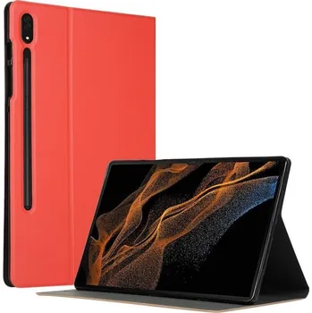 Příslušenství pro tablet Fold polohovatelné pouzdro na Samsung Galaxy Tab S8 Ultra - červené