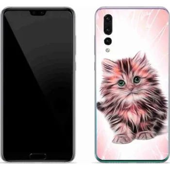 Pouzdro na mobilní telefon Gelový kryt mmCase na mobil Huawei P20 Pro - roztomilé kotě