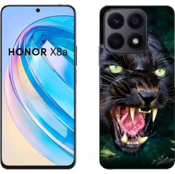 Pouzdro na mobilní telefon Gelový kryt mmCase na mobil Honor X8a - rozzuřený černý panter