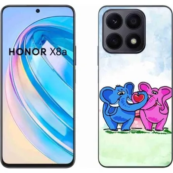 Pouzdro na mobilní telefon Gelový kryt mmCase na mobil Honor X8a - zamilovaní sloni