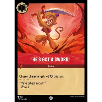 Sběratelská karetní hra He´s Got A Sword 132/204 - The First Chapter Typ karty: Standard