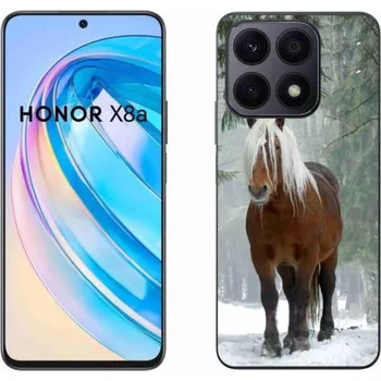 Pouzdro na mobilní telefon Gelový obal mmCase na mobil Honor X8a - kůň v lese