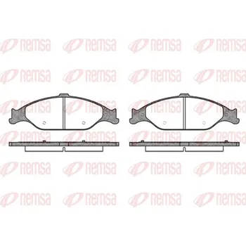 Brzdová destička Sada brzdových destiček, kotoučová brzda REMSA 0760.00