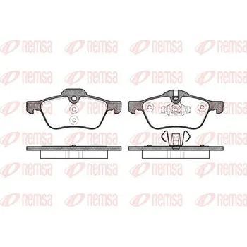 Brzdová destička Sada brzdových destiček, kotoučová brzda REMSA 0864.00