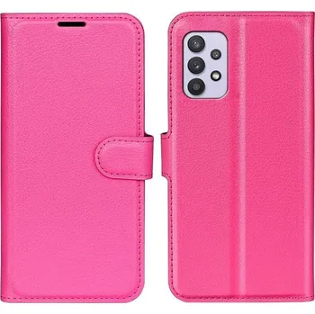 Pouzdro na mobilní telefon Litchi PU kožené peněženkové pouzdro na mobil Samsung Galaxy A53 5G - rose