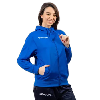 tepláková bunda s kapucí givova Full Zip 500 modrá 0002 M