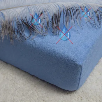 Chránič matrace Domácí pohoda | Nepropustné a prodyšné froté prostěradlo s polyuretanem 60x120 - světle modré