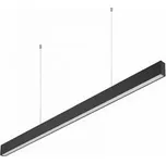 GTV Závěsné svítidlo LED LIVIA, 40 W, 3600 lm, AC 220–240 V, 50–60 Hz, 100°, RA>80, IP20, AL/PC, 4000 K, 120 cm, černé