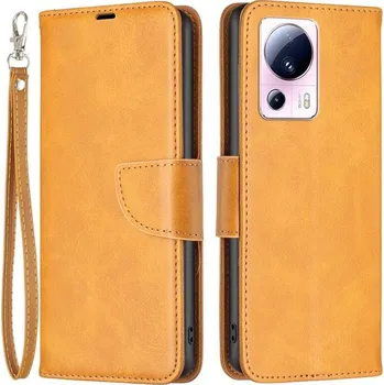 Pouzdro na mobilní telefon Case knížkové pouzdro na Xiaomi 13 Lite - žluté