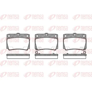Brzdová destička Sada brzdových destiček, kotoučová brzda REMSA 0750.02