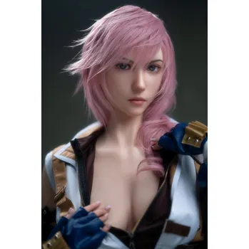 Silikonová panna Game Lady Doll 171cm (Fair) Big Breast G-cup - face 19. Lightning from Final Fantasy XIII