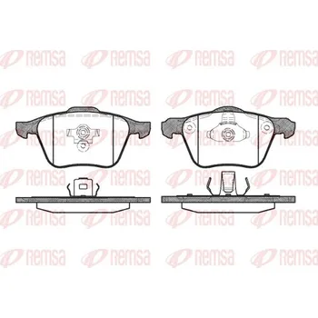 Brzdová destička Sada brzdových destiček, kotoučová brzda REMSA 1070.00