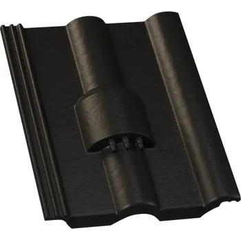 Střešní krytina Střešní taška kabelových prostupů KM BETA betonová krytina Beta - ELEGANT černá