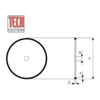 Brusný kotouč DIA kotouč 1A1R 125x1,5/5x20 K100 D76 chladit ANO i NE pryskyřice
