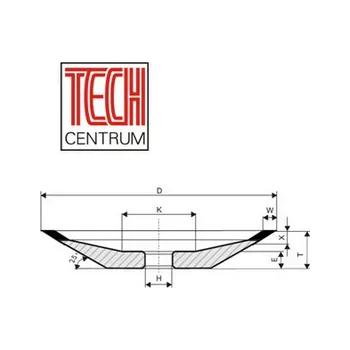 Brusný kotouč DIA kotouč 12R4 150x5/4x32 K100 D126 chladit ANO i NE pryskyřice