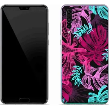 Pouzdro na mobilní telefon Gelový kryt mmCase na mobil Huawei P20 Pro - květiny 1