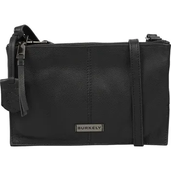 Kabelka Dámská crossbody kožená kabelka Burkely Nelas - černá