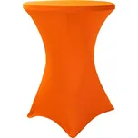 TENTino Elastický ubrus STANDARD na koktejlový bistro stůl 80 cm VÍCE BAREV Barva ubrusu: ORANŽOVÁ / ORANGE