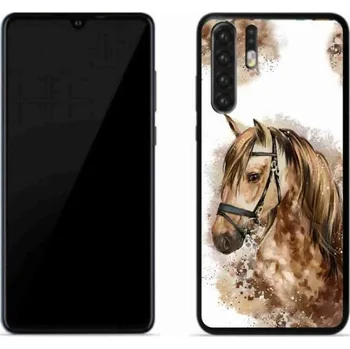 Pouzdro na mobilní telefon Gelový kryt mmCase na mobil Huawei P30 Pro - hnědý kreslený kůň