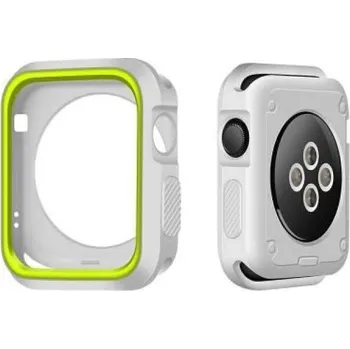 Ostatní příslušenství k chytrým hodinkám Softy gelový obal na Apple Watch 42mm - bílý a zelený