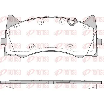 Brzdová destička Sada brzdových destiček, kotoučová brzda REMSA 1781.00