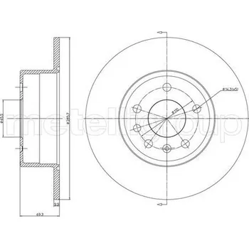 Brzdový kotouč Brzdový kotouč METELLI 23-0607C