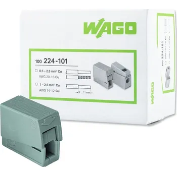 Svorka WAGO 224-101 lustrová 2x2,5mm - balení 100ks