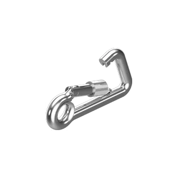 nerez_solar_martim Karabina s pojistkou asymetrická WM8951 - nerez A4 - AISI 316 Varianta: Karabina s pojistkou asymetrická WM8951 6 X 60, nerez A4 - AISI 316